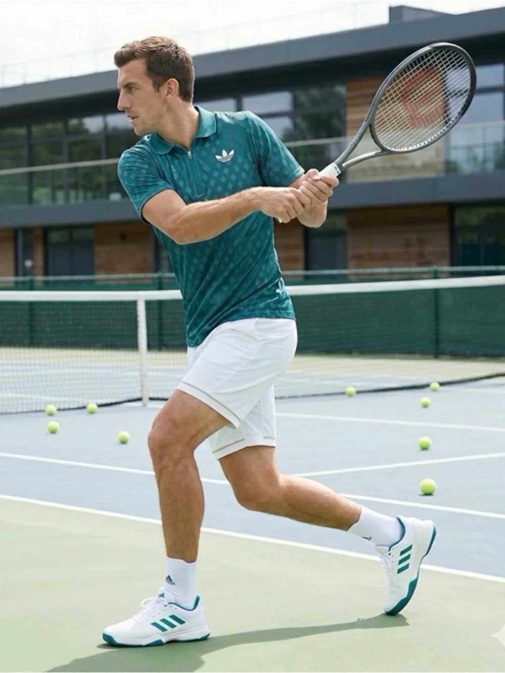 Adidas Club Tennis Climacool+ FreeLift Piqué Polo - JY4848 - Aurora Ivy - LARGE